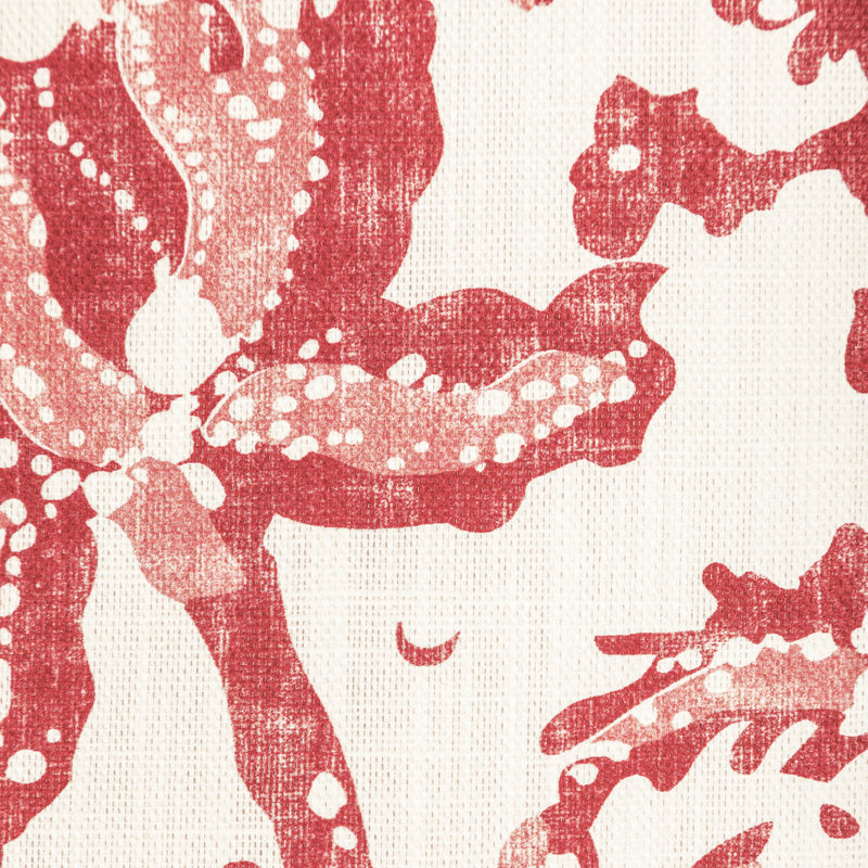 Manoir Weymouth Cotton Blend Performance Fabric, Red