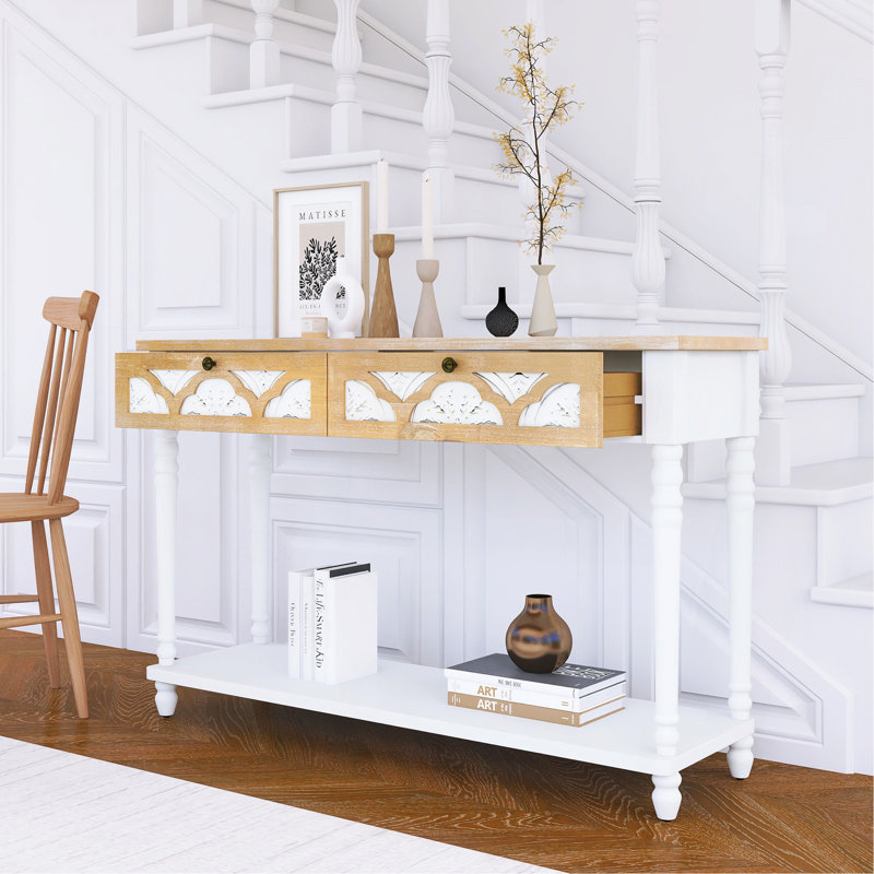 Console polyvalente avec tiroirs et tablette pour l'entrée, le couloir ou le salon