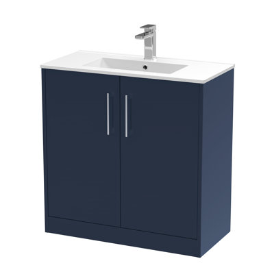 Juno 800 mm Freestanding Single Vanity with Drop In Basin