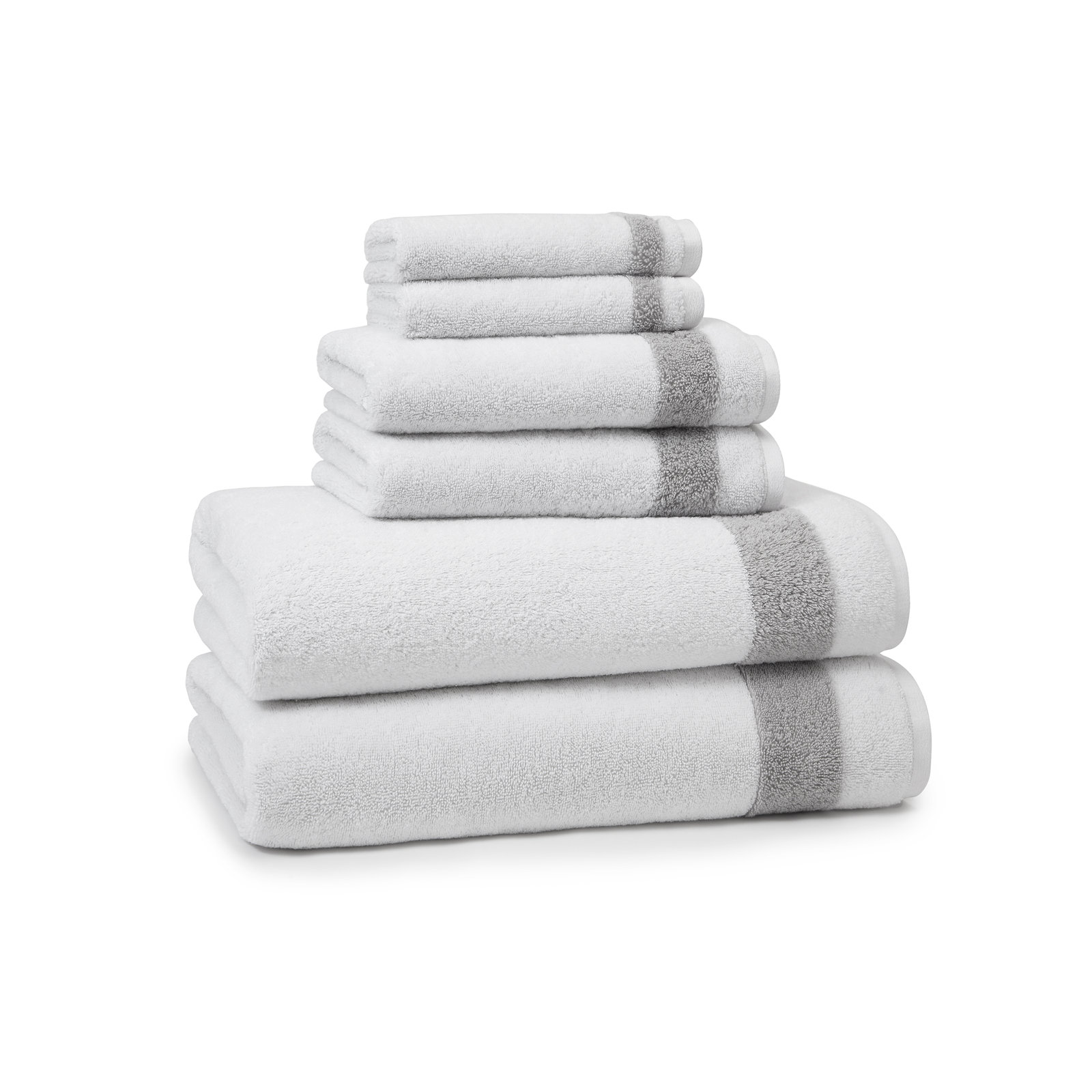 Turkish Cotton Bath Towel, Gray
