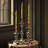 Courtly Check Small Enamel Candlestick