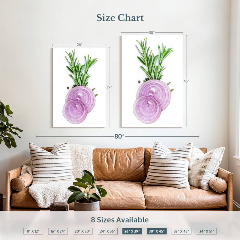Yarlin Rosemary And Onion, 39" H x 26" W