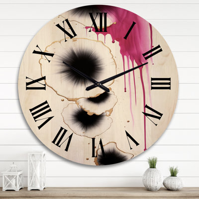 Horloge murale en bois massif Alyeska