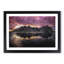 Black Sand Beach Iceland Painting - Single Picture Frame Print on MDF-56634185-56634190