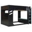 Lit mezzanine double en bois avec bureau à hauteur réglable, tiroirs, compartiments de rangement, tringle à suspension et lumières RVB, bleu-1052750856