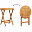 2 - Person Wood Patio Dining Set with