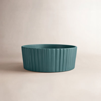 Ripple Ceramic Dog Bowl