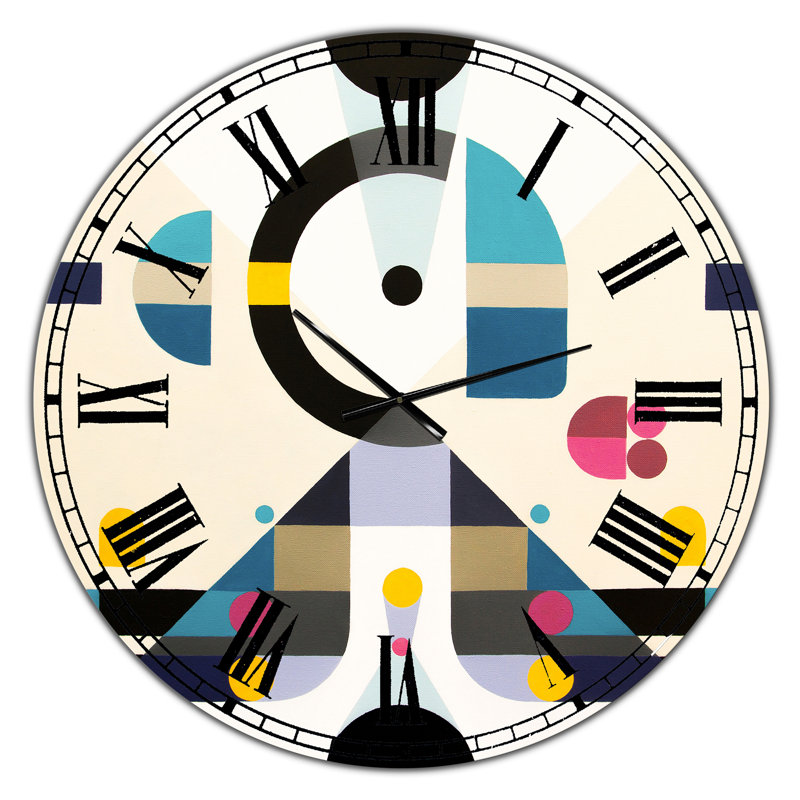 Grande horloge murale Mid-Century, Grand