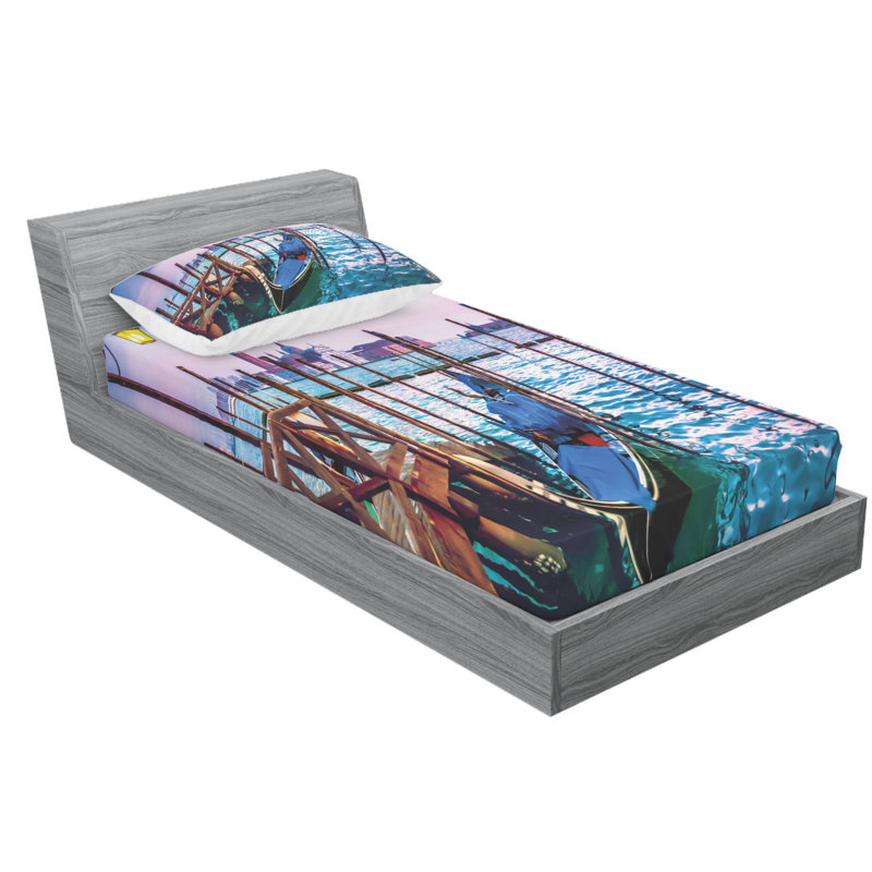 Microfiber Sheet Set, Twin XL Sheet Set with Fitted Sheet
