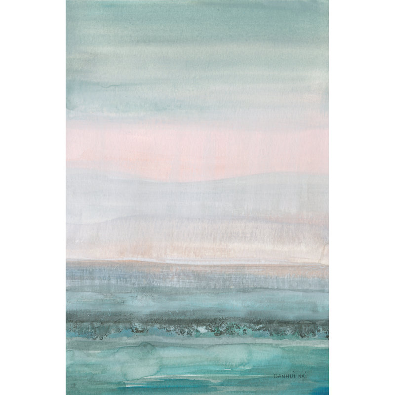 «Pastel Seascape» par Danhui Nai, reproduction d'art sur toile tendue, H 36 po x l 24 po
