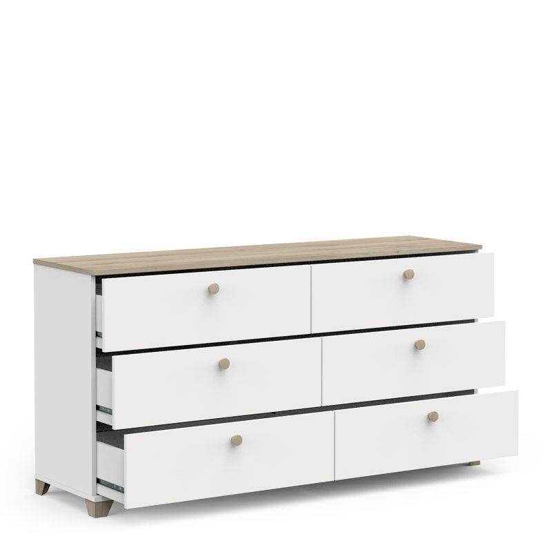 Barbaa 151cm W 6 - Drawer Chest of Drawers