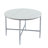 Rivet Modern Industrial Sintered Stone Dining Table with Forged Metal Base-678775256