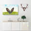 Ears Of A Hare In The Grass - Wrapped Canvas Painting-56659952