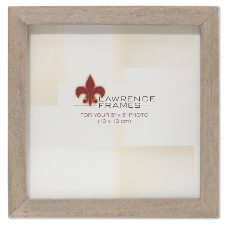 Cadre photo galerie en bois Horne, Gris, 5 po x 5 po