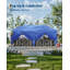Tente escamotable 10 'x 20' avec 6 parois latérales, auvent extérieur pour une personne, installation instantanée à une personne - installation instantanée à un bouton, tissu Oxford 210D et structure antirouille - 3 hauteurs réglables - protection -114634284