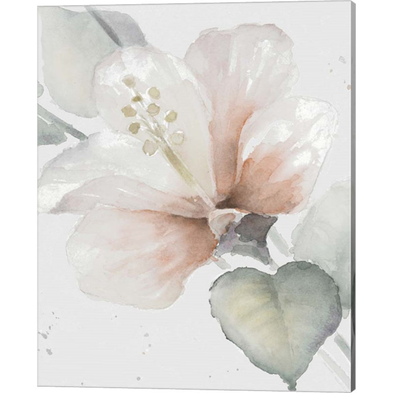 " Neutral Hibiscus I & II " 2 - Pieces