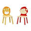 Hedon Kids 3 Piece Square Play Or Activity Table and Chair Set