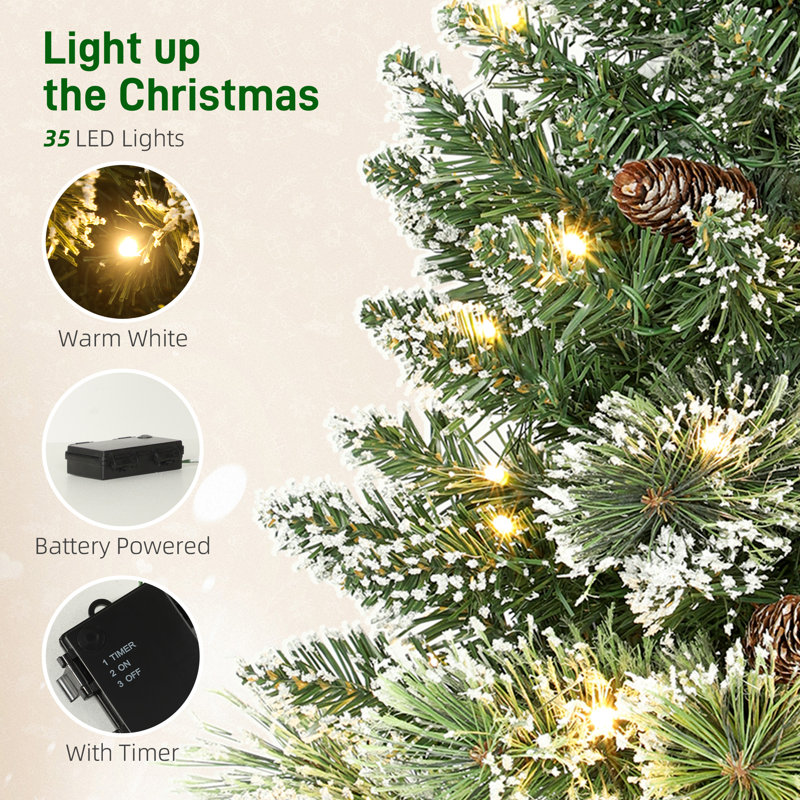 1.97' H Lighted Artificial Christmas Tree