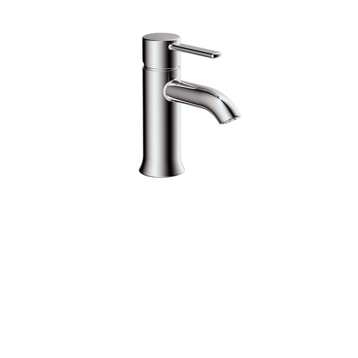 Robinet de lavabo monotrou, drain inclus, Chrome poli