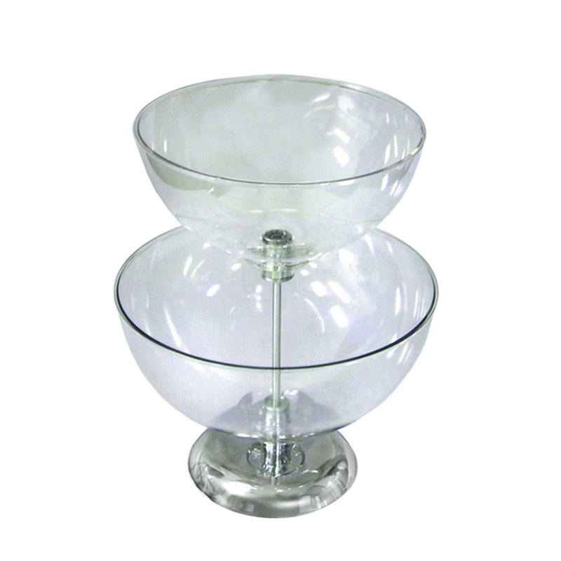 Clear Polycarbonate Two-Tier Countertop Display Rack