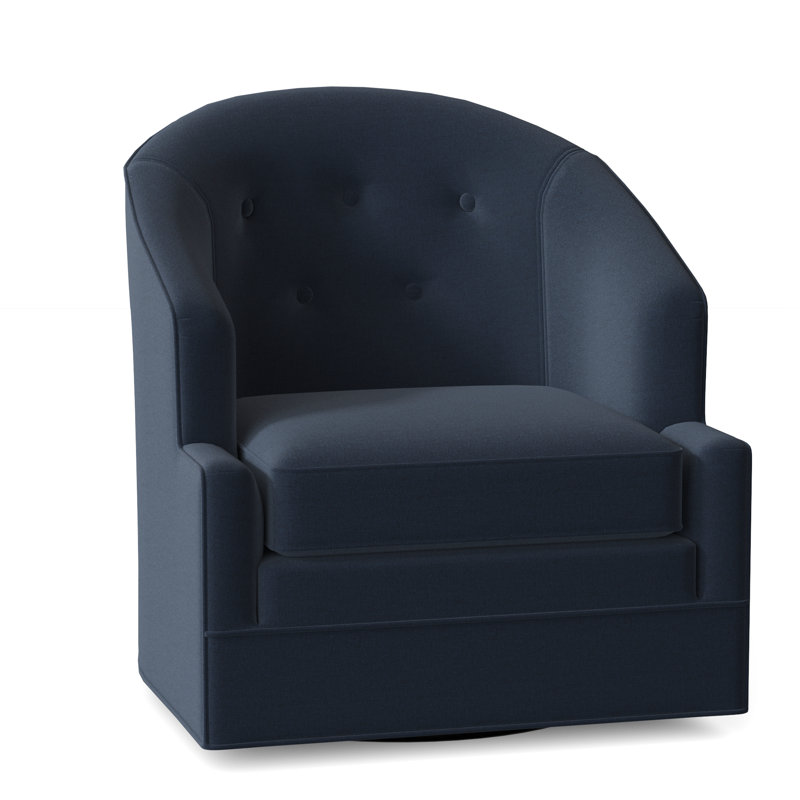 Fauteuil pivotant l 29 po Bryson, Polyester indigo 8789
