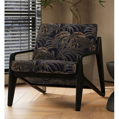 Chaise de loisirs en bois de rotin de style médiéval