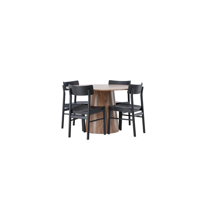 Burch 4 - Person Dining Set, Beige