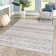 Aucion Chenille Geometric Indoor Rug