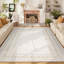 Tapis bordé lavable à la machine avec envers antidérapant Tapis antidérapant pour salon-858093393-858093398