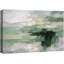 Œuvre abstraite verte et blanche, photos de salon moderne, impression sur toile encadrée-126096997-126097004