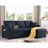 Sectional Sofa Bed L-Shaped Sofa Couch Bed With USB Port, Reversible Sofa Couch Sleeper With Pull Out Bed, Chaise With Storage, Pull Out Couch For Living Room-997753165