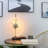 Minimalist LED Clock Lamp with Phone Wireless Charger/Brass Base