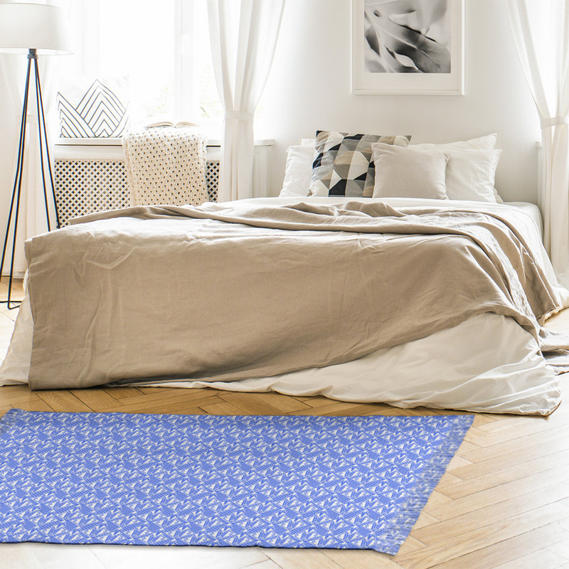 Tapis bleu art déco de remplacement Mcguigan, Non