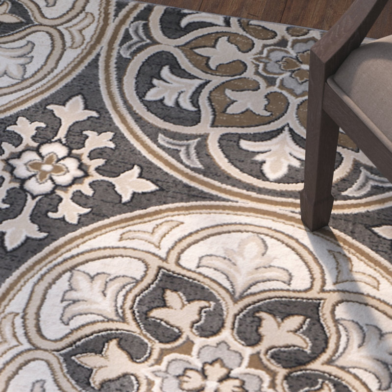 Tapis à motif géométrique Klose Performance, Tapis de couloir 2 pi 3 po x 6 pi