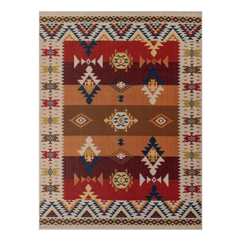 Tapis intérieur / extérieur Ciudad Marlenia, Rectangle 7 pi 10 po x 10 pi