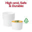 Gobelets en papier trapus pour soupe de 170 ml (6 oz) - 1000 gobelets