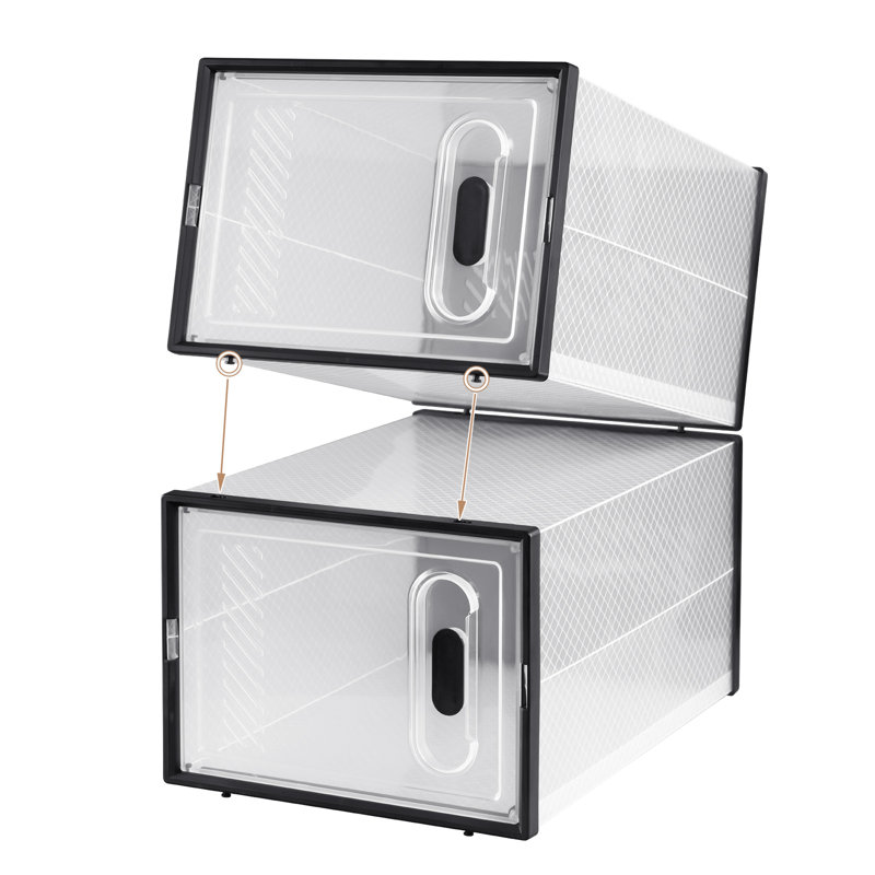 8 Pair Stackable Shoe Storage Box