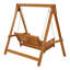 Arianna 2 Person Rubberwood Porch Swing