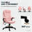Heated Reclining Computer Chair With 6 Vibration Points,Massage Office Chair,Armrest And Remote-1789531681