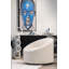 Fauteuil demi-tonneau pivotant en polyester 33 cm de largeur Hughes-22332013