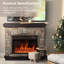 Foyer électrique l 36,2 po Chaitra-1189279419