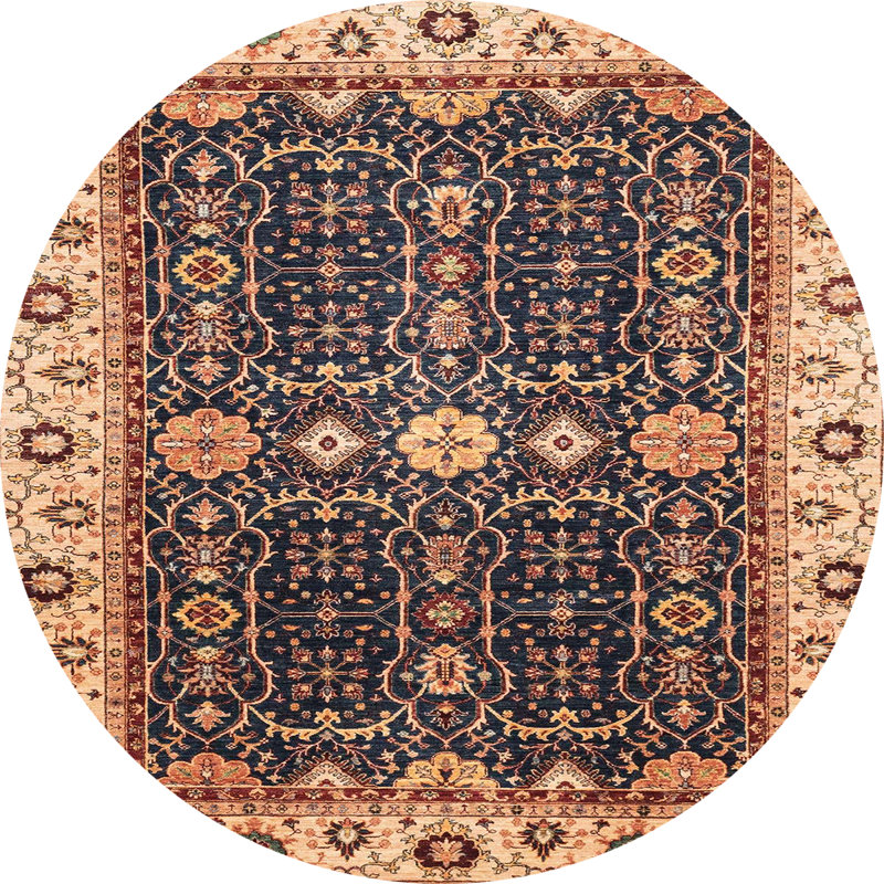Tapis abstrait moderne 3093, Rond 6 pi