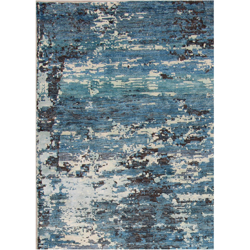 Geometric Hand Knotted 151cm X 207cm Area Rug