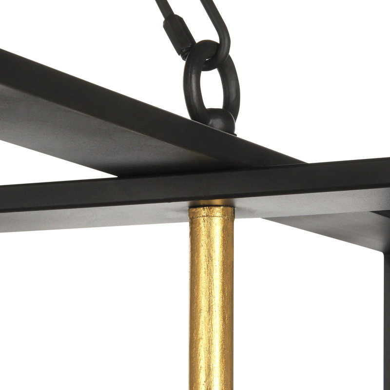 Manhattan 8 - Light Kitchen Island Rectangle Pendant
