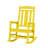 Wolak Oversized High  Density Polyethylene Rocking Adirondack Chair-951676332