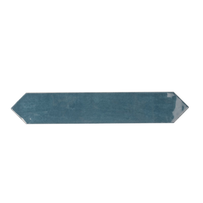 Festa 1.7'' W x 9.6'' L Ceramic Singular Tile, Teal Blue