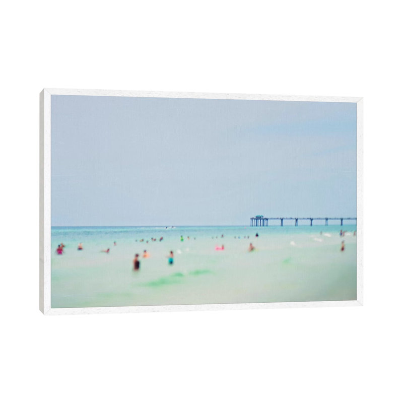 Dreams of the Gulf Coast 1 Piece Wrapped Canvas Wall Art, 45.72cm H x 66.04cm W x 3.81cm D, White Framed