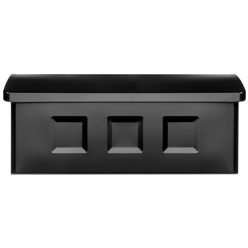 Wayland Wall Mounted Mailbox, Black