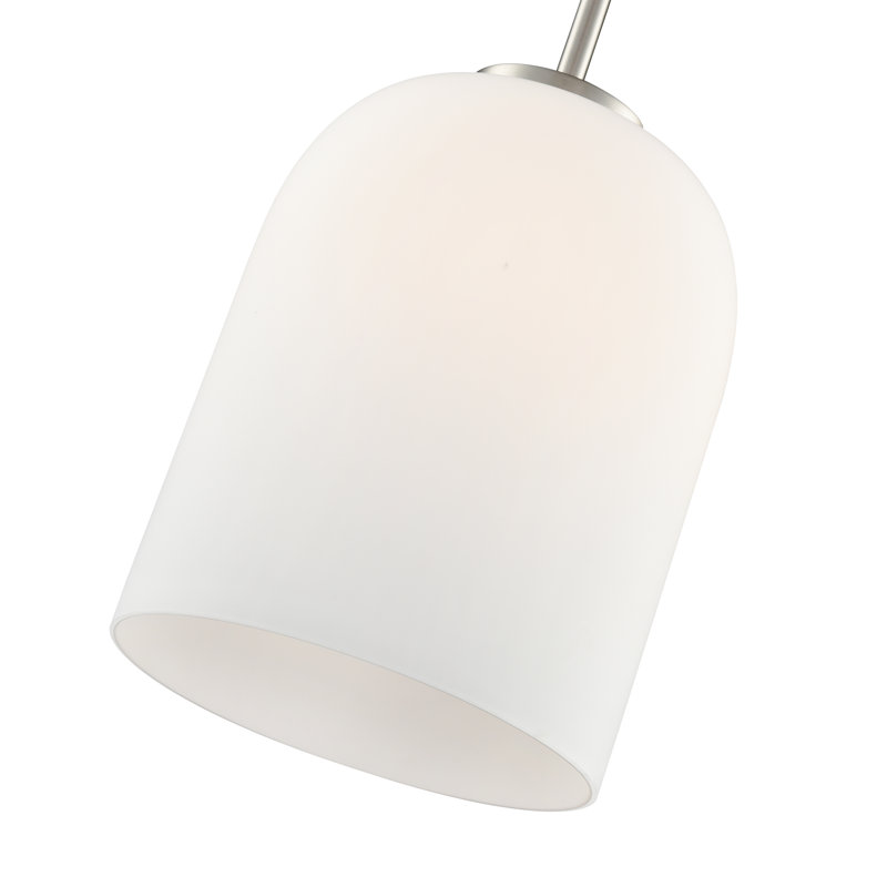 Luminaire suspendu 1 lumière Laphia, H 10,75 po x l 8 po x P 8 po, Nickel brossé