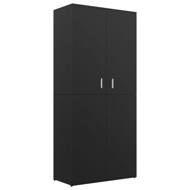 Rovner 24 Pair Shoe Storage Cabinet, Black
